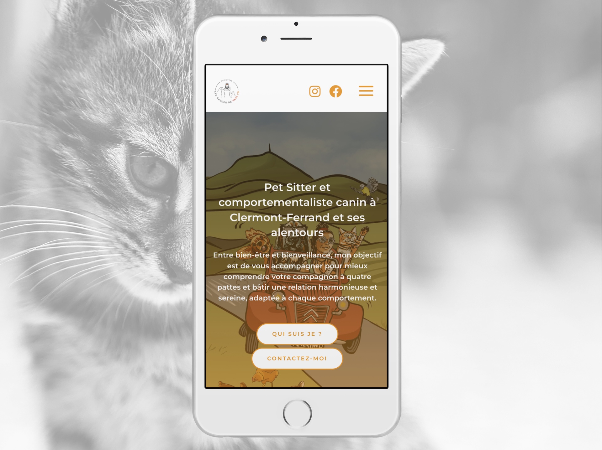 Site vitrine pour une pet-sitter